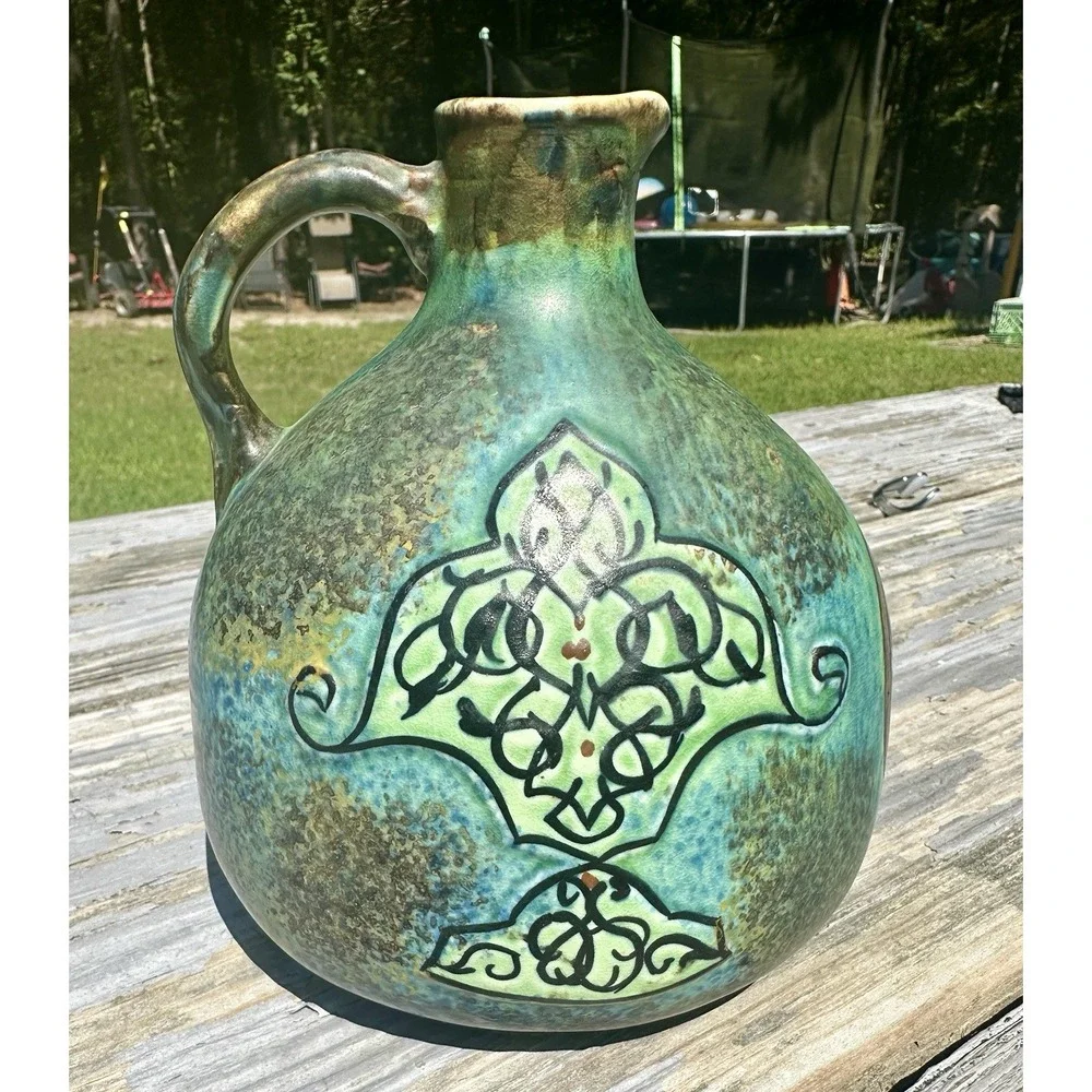 Cameleon Ware Reproduction of Persian Art Pottery Jug 101 / 105 Made in England